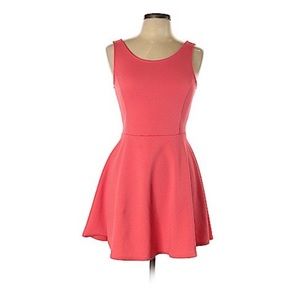 H&M Coral Skater Dress